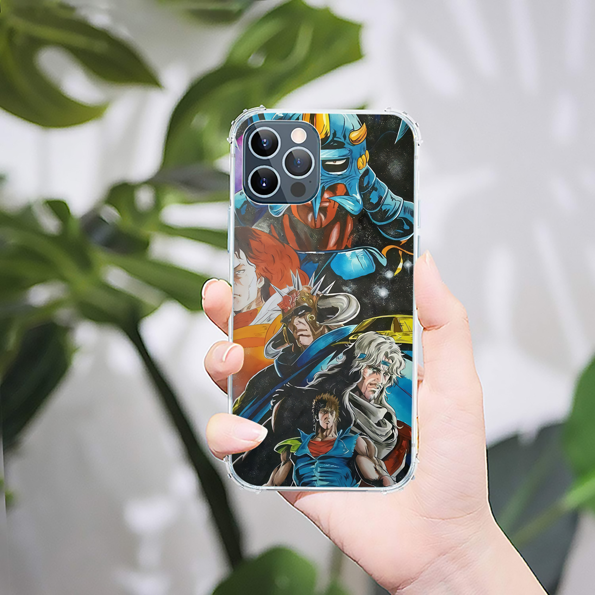 （画像用） 北斗の拳 Fist of the North Star 【iPhone 12シリーズ対応】透明スマホケース（クリアソフトケース）
